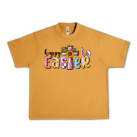 Peanut Butter Happy Easter With Cross Urban Heavy Tee - RanaPortraitStore