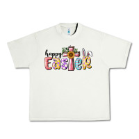 Pistachio Happy Easter With Cross Urban Heavy Tee - RanaPortraitStore