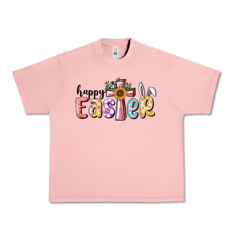 Happy Easter With Cross Urban Heavy Tee by RanaPortraitStore | Teevron