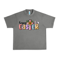 Tornado Happy Easter With Cross Urban Heavy Tee - RanaPortraitStore