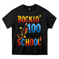 Black rockin' 100 days of school Heavy Core Tee - Artiststas