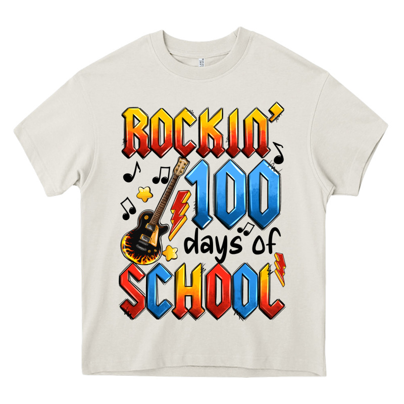 Rockin' 100 Days Of School Heavy Core Tee by Artiststas | Teevron