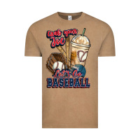 Vintage Coffee Grab your joe lets go baseball Vintage Tee - HowdyJamesFarm