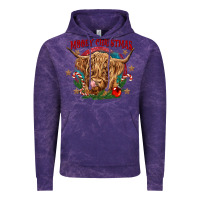 Cloud Purple mooey christmas Vintage Hoodie - CowGirlArtShop