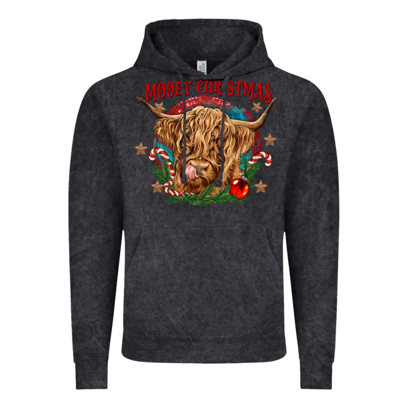 Mooey Christmas Vintage Hoodie by CowGirlArtShop | Teevron