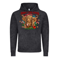 Vintage Black mooey christmas Vintage Hoodie - CowGirlArtShop