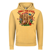 Vintage Mustard mooey christmas Vintage Hoodie - CowGirlArtShop