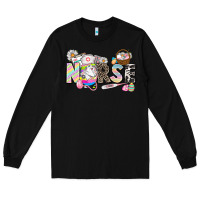 Black Easter Nurse  Easter Day Long Sleeve Tee - CowGirlArtShop