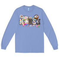 Colony Blue Easter Nurse  Easter Day Long Sleeve Tee - CowGirlArtShop