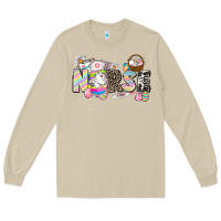 Mushroom Easter Nurse  Easter Day Long Sleeve Tee - CowGirlArtShop