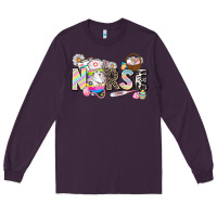 Plum Easter Nurse  Easter Day Long Sleeve Tee - CowGirlArtShop