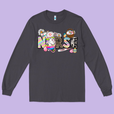 Easter Nurse  Easter Day Long Sleeve Tee Designed By Cowgirlartshop