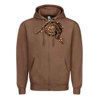 Chestnut Royal Ball Python Illustrations Zipper Hoodie - LillyAllenDesigns
