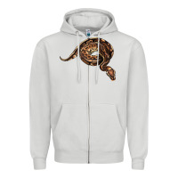 Dove Grey Royal Ball Python Illustrations Zipper Hoodie - LillyAllenDesigns