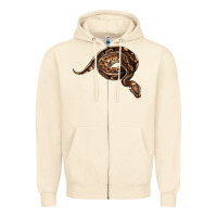 Sandshell Royal Ball Python Illustrations Zipper Hoodie - LillyAllenDesigns