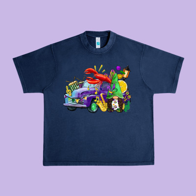 Mardi Gras Gnome On The Truck Urban Heavy Tee Designed By Cowgirlartshop