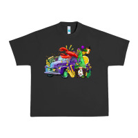 Pigment Black mardi gras gnome on the truck Urban Heavy Tee - CowGirlArtShop