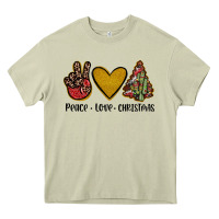 Mossy peace love christmas Heavy Core Tee - JahusDesignShop
