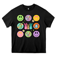 Black easter day smiley faces Heavy Core Tee - Artiststas