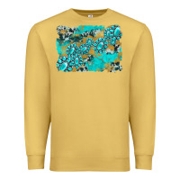 Antique Gold gemstone cowhide glitter background Premium Sweatshirt - Artiststas