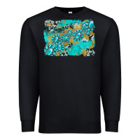 Black gemstone cowhide glitter background Premium Sweatshirt - Artiststas