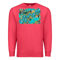Cardinal gemstone cowhide glitter background Premium Sweatshirt - Artiststas