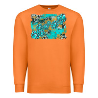 Carrot gemstone cowhide glitter background Premium Sweatshirt - Artiststas