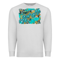 Dove Grey gemstone cowhide glitter background Premium Sweatshirt - Artiststas