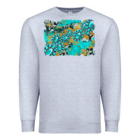 Heather Grey gemstone cowhide glitter background Premium Sweatshirt - Artiststas