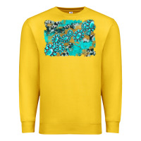 Lemon gemstone cowhide glitter background Premium Sweatshirt - Artiststas