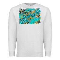 Oatmeal Heather gemstone cowhide glitter background Premium Sweatshirt - Artiststas