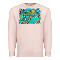 Pale Pink gemstone cowhide glitter background Premium Sweatshirt - Artiststas