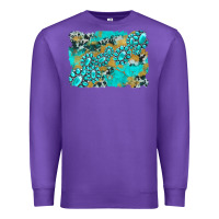 Purple gemstone cowhide glitter background Premium Sweatshirt - Artiststas