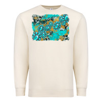 Sandshell gemstone cowhide glitter background Premium Sweatshirt - Artiststas