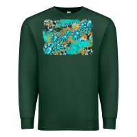 Sports Green gemstone cowhide glitter background Premium Sweatshirt - Artiststas