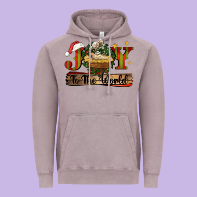 Joy To The World Vintage Hoodie Designed By Cowgirlartshop