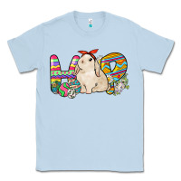 Dusty Blue Hop rabbit Classic Tee - NancyCooperArtShop