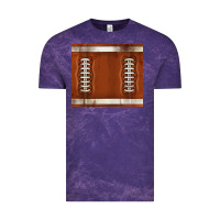 Cloud Purple distressed american football pattern Vintage Tee - TumblerDesignByShophia