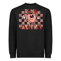 Black Be My Valentines Heavyweight Sweatshirt - CowhideDigitalArt