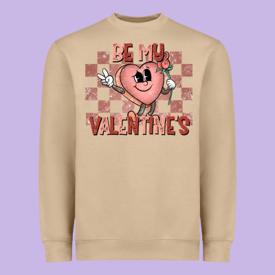 Be My Valentines Heavyweight Sweatshirt Designed By Cowhidedigitalart