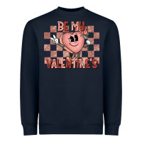 Navy Be My Valentines Heavyweight Sweatshirt - CowhideDigitalArt
