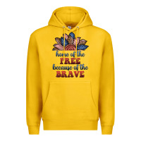 Lemon home of the free because of the brave Premium Hoodie - BundleAndBundleShop