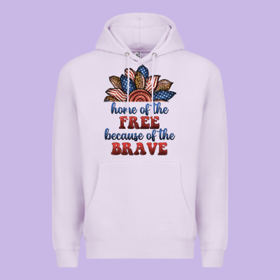 Home Of The Free Because Of The Brave Premium Hoodie Designed By Bundleandbundleshop
