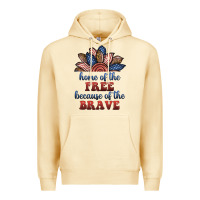 Pina Colada home of the free because of the brave Premium Hoodie - BundleAndBundleShop