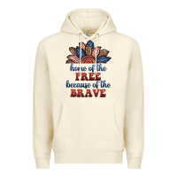Sandshell home of the free because of the brave Premium Hoodie - BundleAndBundleShop