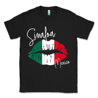 Black GGT Travel Souvenir Style SINALOA MX Flag Lips Classic Tee - trangStudio