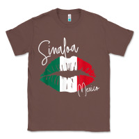 Chestnut GGT Travel Souvenir Style SINALOA MX Flag Lips Classic Tee - trangStudio