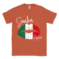 Copper GGT Travel Souvenir Style SINALOA MX Flag Lips Classic Tee - trangStudio