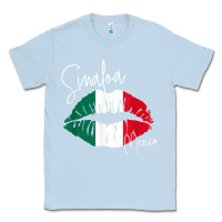 Dusty Blue GGT Travel Souvenir Style SINALOA MX Flag Lips Classic Tee - trangStudio