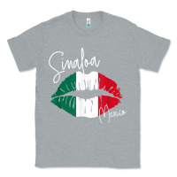 Heather Grey GGT Travel Souvenir Style SINALOA MX Flag Lips Classic Tee - trangStudio